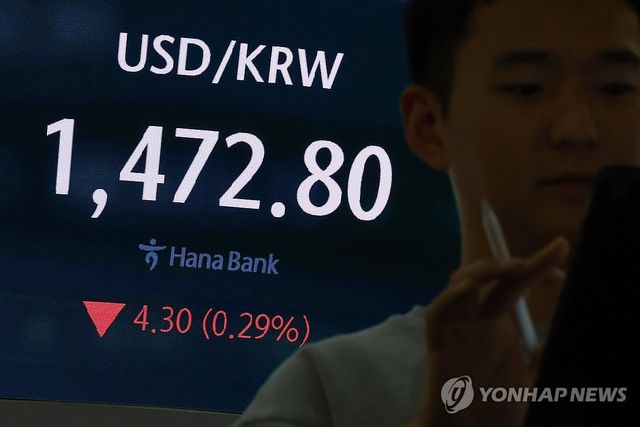 원/달러 환율 소폭 하락