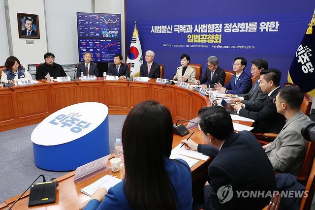 더불어민주당 '사법정상화 TF' 공청회