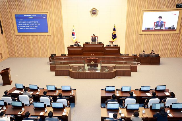 충북도의회 본회의장