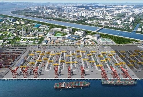 인천 신항 1-2단계 컨테이너 부두 조감도