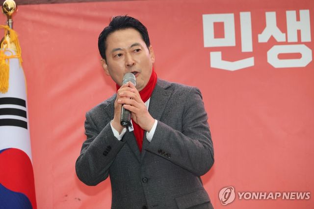 구미역 광장 국민대회, 발언하는 장동혁 대표