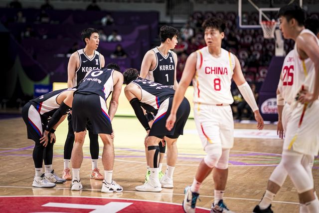 지난 8월 중국과 아시아컵 8강전을 치른 한국 대표팀