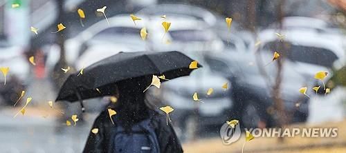 겨울 재촉하는 가을비