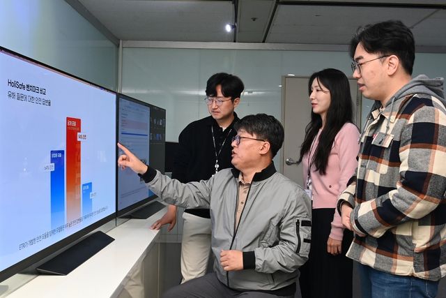 홀리 세이프 벤치마크 비교하는 ETRI 연구진