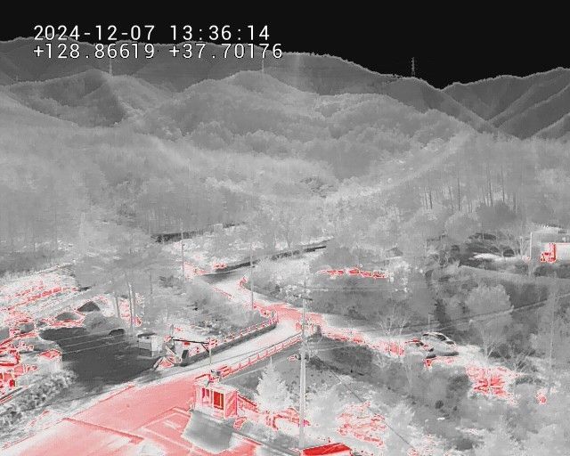 열화상 드론으로 야간 산불 감시