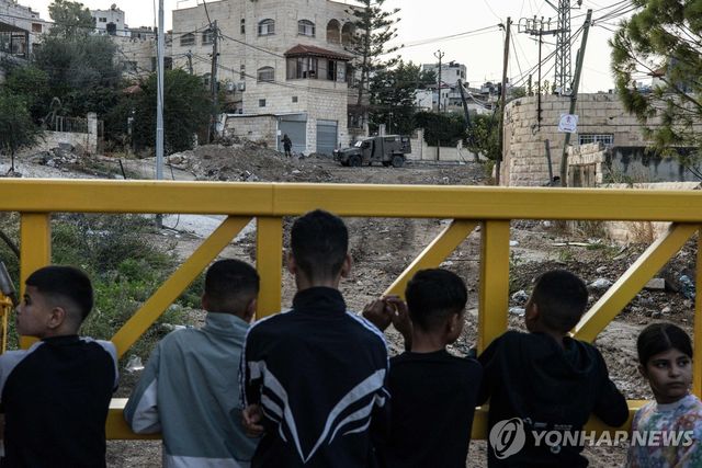 요르단강 서안 난민촌 