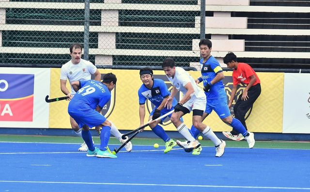 한국과 캐나다의 경기 모습. 