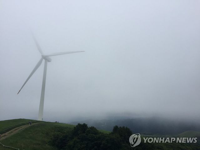 대관령 목장 풍력 발전기