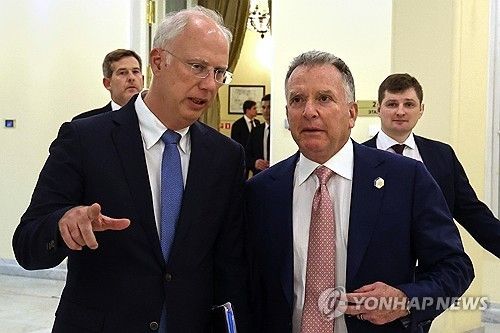 푸틴 특사 키릴 드미트리예프와 위트코프