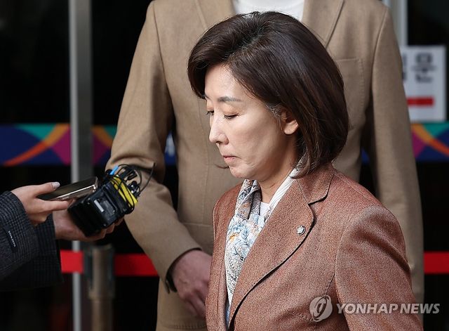 '벌금형 선고' 법정 나서는 나경원 의원