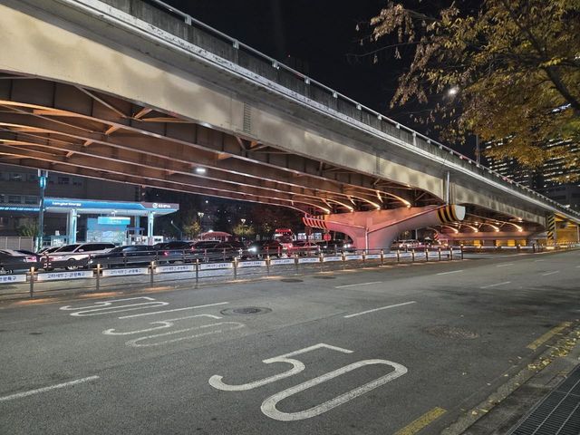 고속터미널 고가 하부 경관조명