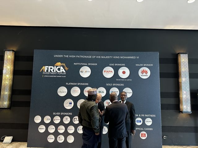 아프리카투자포럼(AIF) 주요 후원자인 일본과 중국(오른쪽 상단)