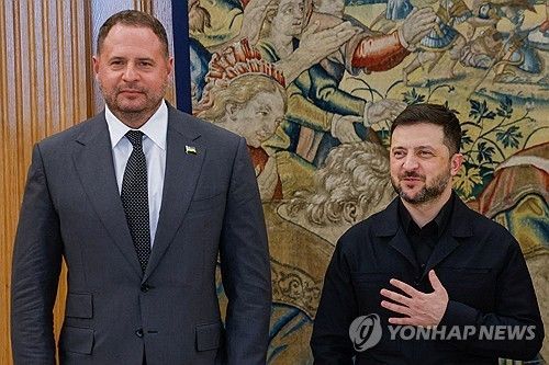 젤렌스키 대통령과 비서실장 안드리 예르마크 