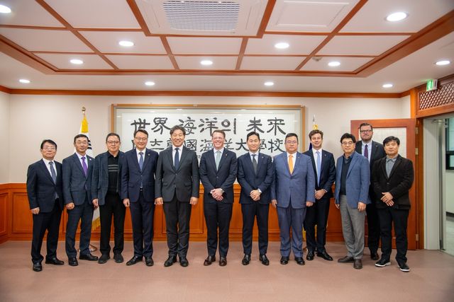 美한화쉬핑 경영진, 한국해양대 방문