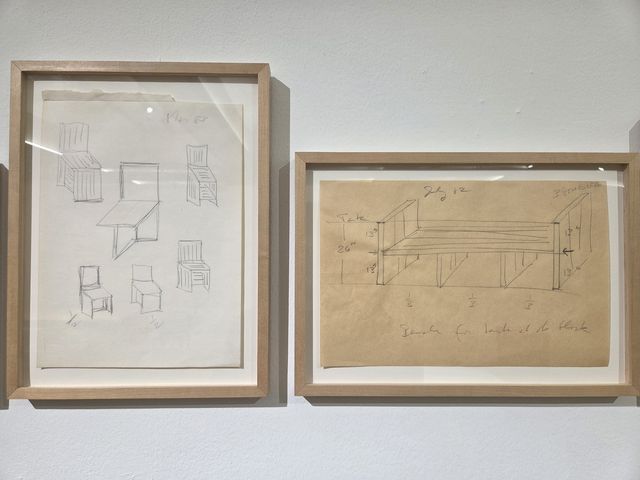 도널드 저드의 드로잉 작품들