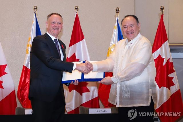 필리핀·캐나다, 상호파병 허용 협정 체결