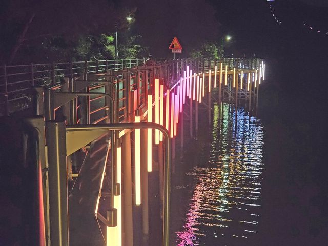 의암호 산책로 구간 야간조명