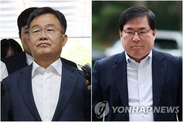 김만배(왼쪽)-유동규