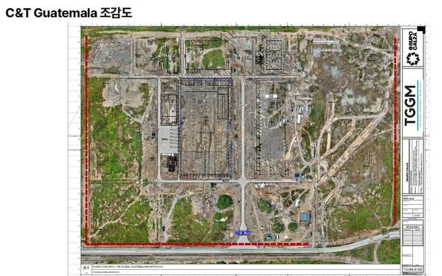 한세실업의 과테말라 공장 조감도