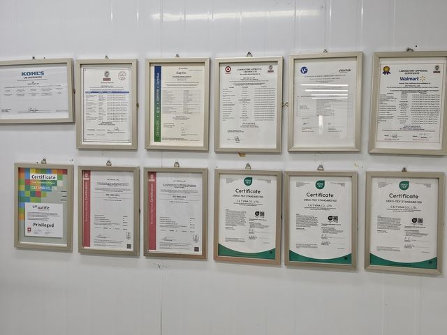 한세실업 C&T 공장이 획득한 각종 인증