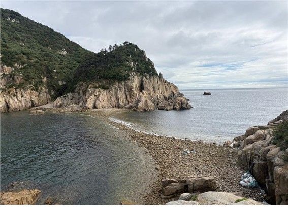 통영 소매물도 바다 갈라짐 현상