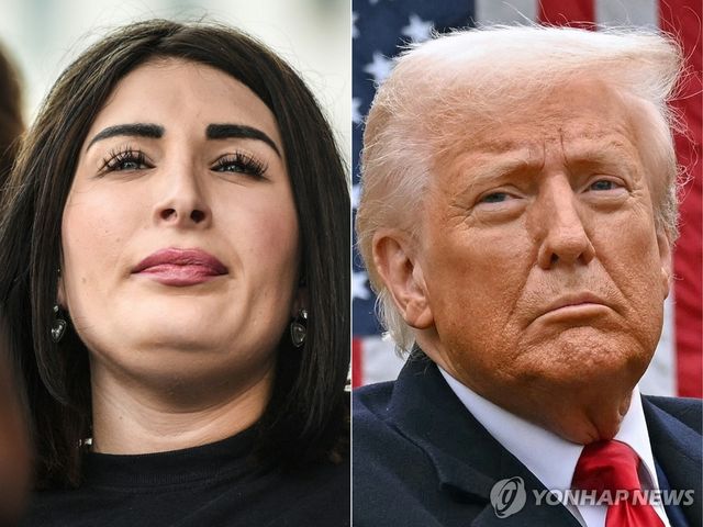 로라 루머(좌측)와 도널드 트럼프 미국 대통령(우측)