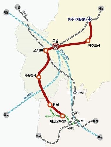 CTX 노선 청주 도심 구간