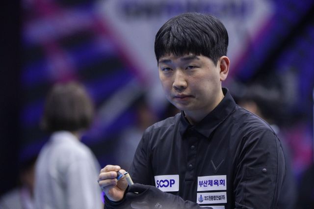 광주 3쿠션 당구월드컵에 출전한 김민석