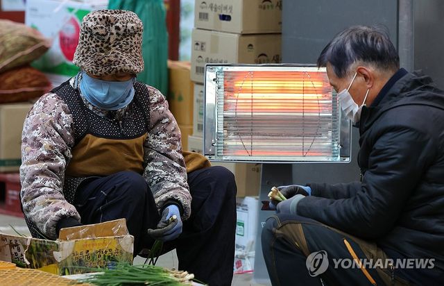 농산물도매시장에 찾아온 겨울