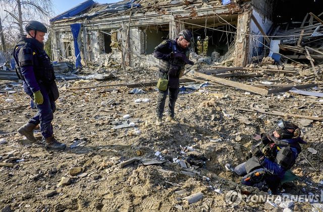 10월 24일 러 활공 폭탄 공격을 받은 하르키우