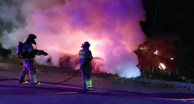 삼척 원덕읍 차량 화재 진화