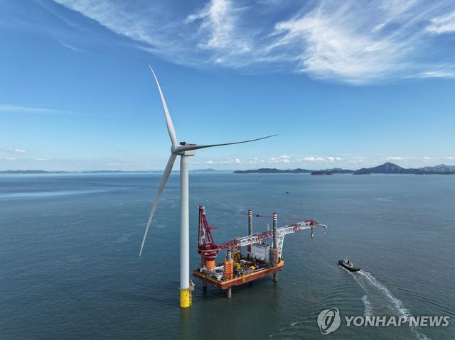 전남해상풍력1단지 현장 사진