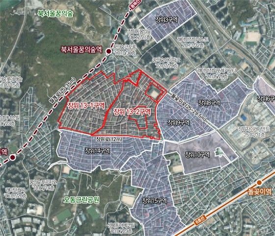 장위13구역 위치도