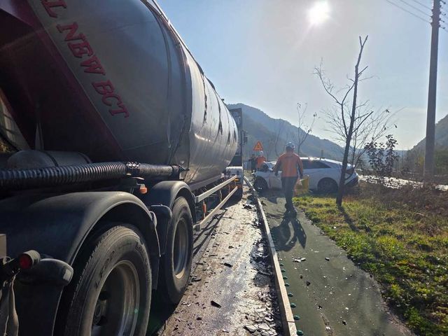 영월 북면 교통사고 현장