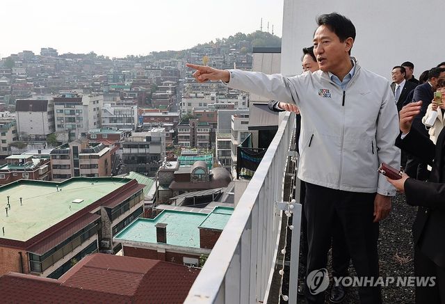 장위13구역 방문한 오세훈 서울시장