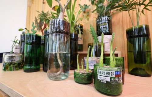 양양 새활용센터에 전시된 '새활용품'들 [사진/임헌정 기자]