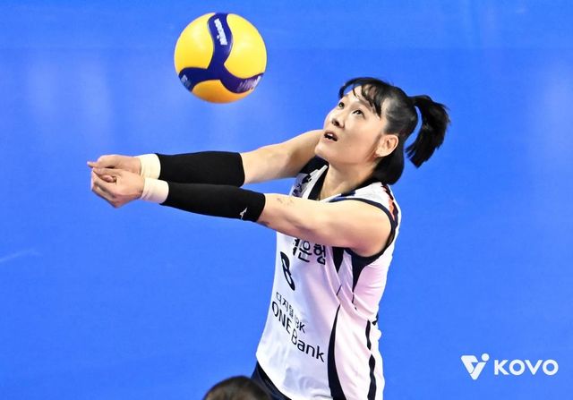 통산 600경기 출전 대기록을 앞둔 IBK기업은행의 임명옥 