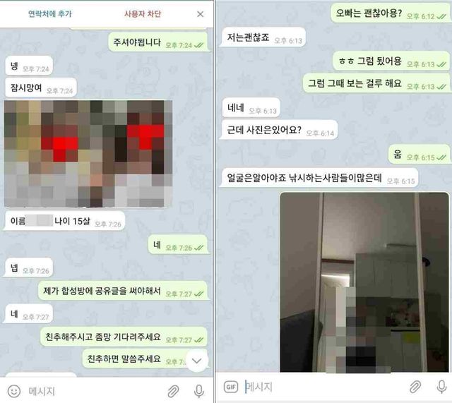 '참교육단' 범행 텔레그램 대화