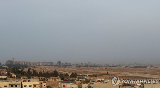 시리아 다마스쿠스 남서부에 위치한 공군기지의 모습 