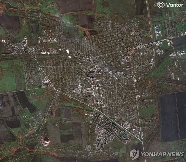 우크라이나 포크로우스크 위성 사진