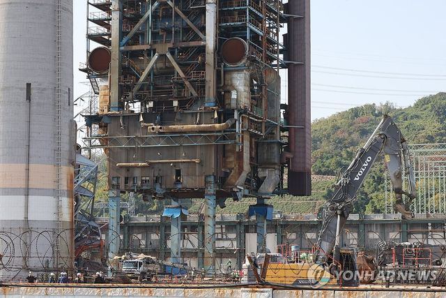분주한 울산화력 사고 현장