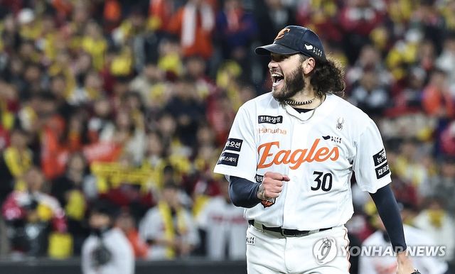 한화 폰세 '좋아!'