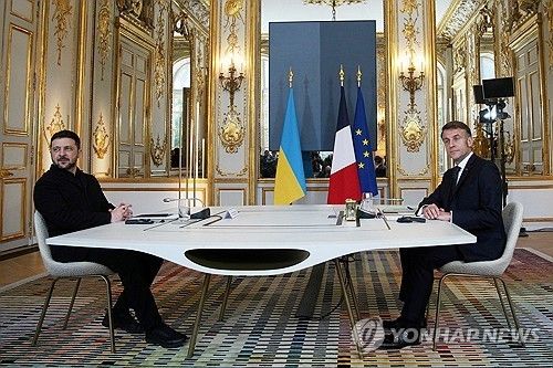 1일 파리 찾은 젤렌스키 대통령