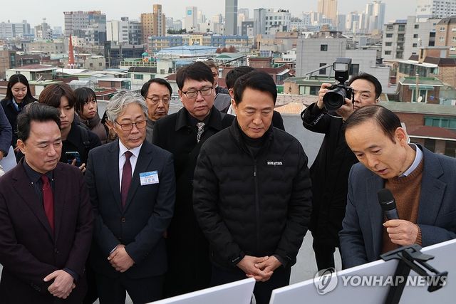 대림1구역 재개발 현장 찾은 오세훈 서울시장