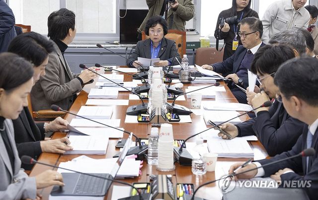 처리 안건 설명하는 김현 국회 과방위 정보통신방송법안 소위 위원장