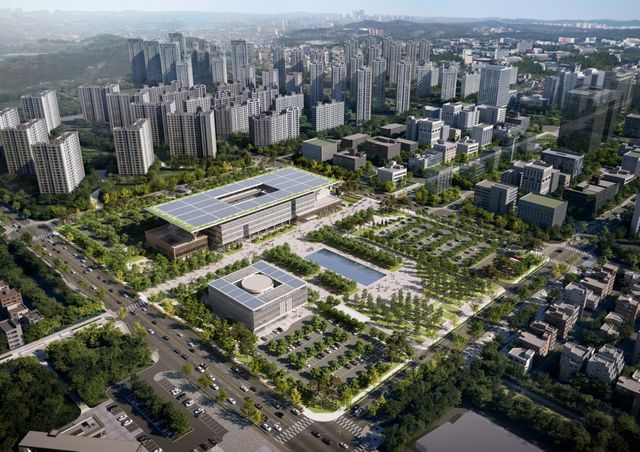 평택시 및 시의회 신청사 조감도