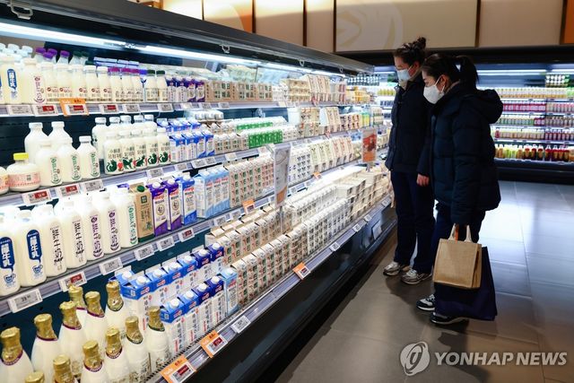 중국 베이징의 한 마트