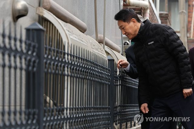 대림1구역 둘러보는 오세훈 서울시장