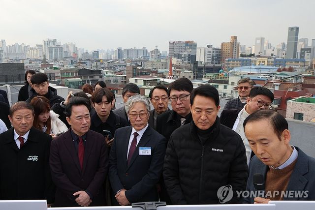 대림1구역 재개발 현장 찾은 오세훈 서울시장