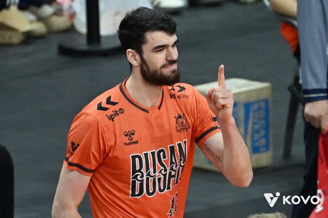 OK저축은행의 외국인 주포 디미트로프 